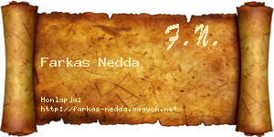 Farkas Nedda névjegykártya